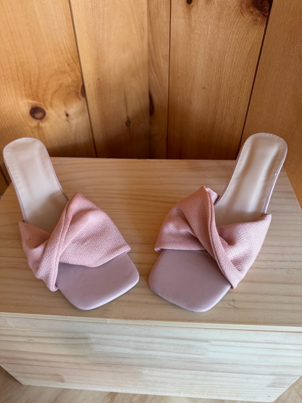 #KittenHeels Baby Pink Slides NEW UK 38 (Women's Size 7.5)
